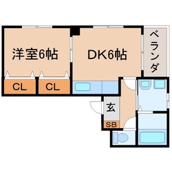 グランリッチ園田の物件間取画像